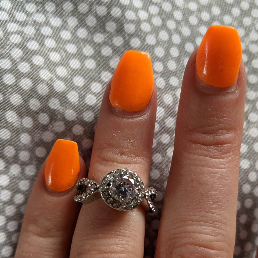 Silver fashion ring size 6
